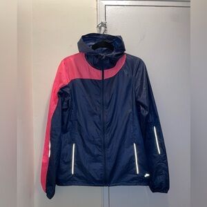 Brooks Shelter Technology Running Jacket Hooded Windbreaker Full Zip Size M